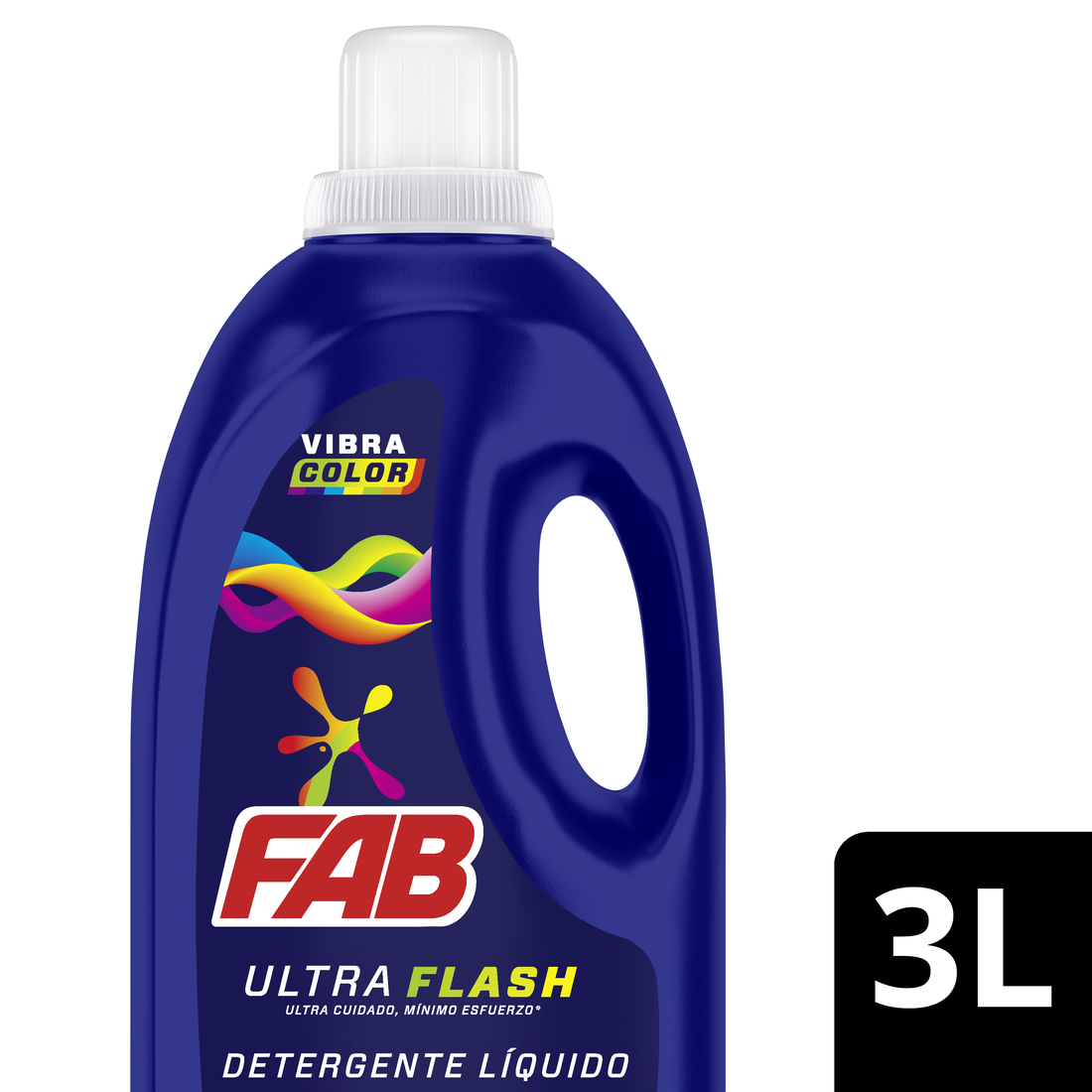 Fab Detergente Líquido Ultra Color 3 l