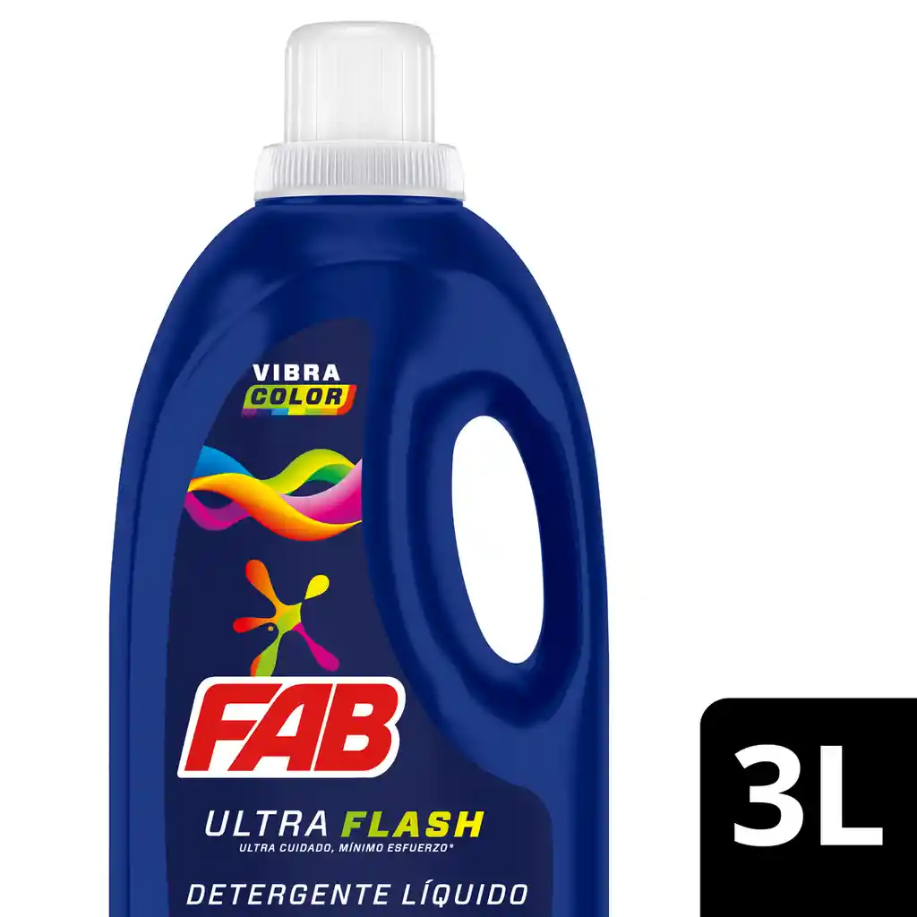 Fab Detergente Líquido Ultra Color 