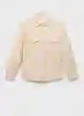 Chaqueta Alicudi2 Beige Talla L Hombre Mango