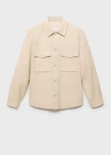 Chaqueta Alicudi2 Beige Talla L Hombre Mango