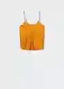 Top Gloria3 Naranja Talla M Mujer Mango