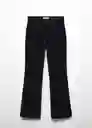 Pantalón Jean Siennap Negro Talla 38 Mujer Mango