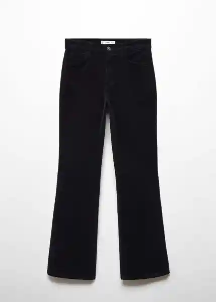 Pantalón Jean Siennap Negro Talla 38 Mujer Mango