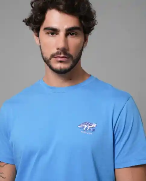 Camiseta Hombre Azul L 103G022_AZU184039 Rifle