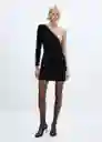 Vestido Bastian Negro Talla S Mujer Mango