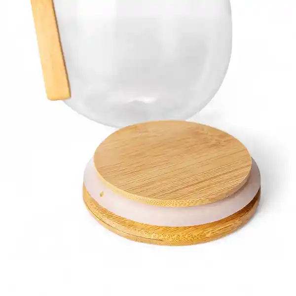 Recipiente Con Cuchara en Bambú Mediano Ambiente Gourmet