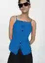 Chaleco Igu Azul Talla XS Mujer Mango