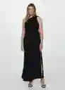 Vestido Felisa Negro Talla L Mujer Mango