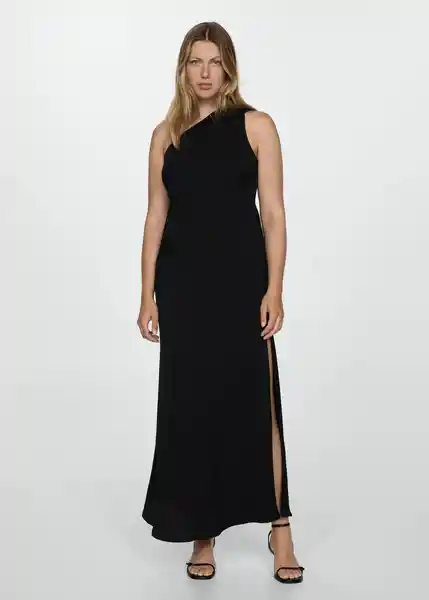 Vestido Felisa Negro Talla L Mujer Mango