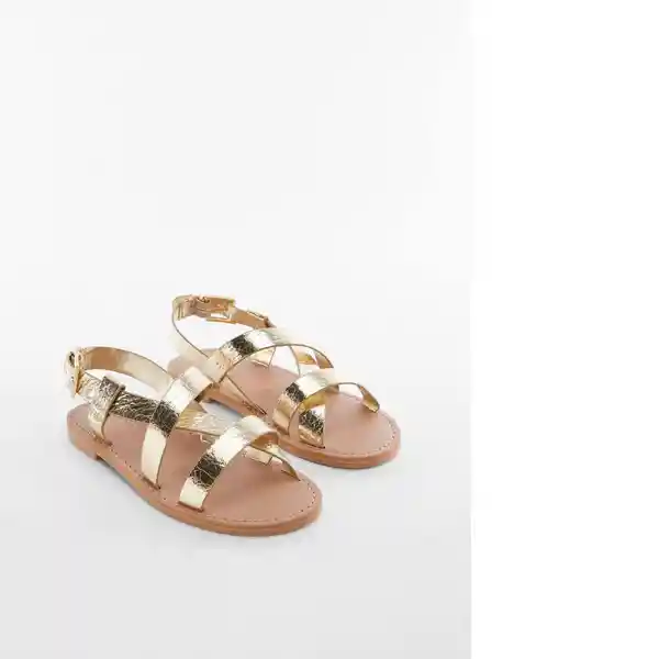 Sandalias Keila Oro Talla 28 Niñas Mango