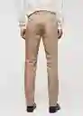 Pantalón Dublino Beige Talla 52 Hombre Mango