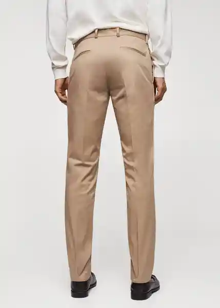 Pantalón Dublino Beige Talla 52 Hombre Mango