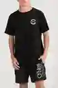 ONeill Camiseta Classic Brackets Masculino Negro XL