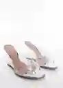 Sandalias Milac Plata Talla 36 Mujer Mango