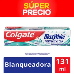 Colgate Crema Dental Max White Complete Clean 131 mL