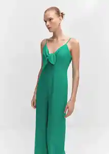 Enterizo Mono Simona Verde Talla XS Mujer Mango