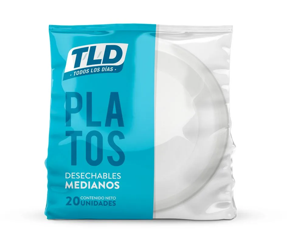 Plato Desechable Mediano Ekono 20 und