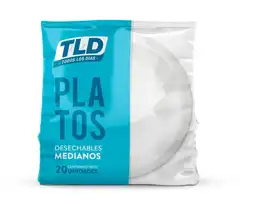 T/L/D Todos Los Días Plato Desechable Mediano