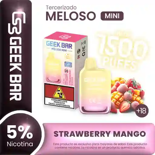 Geek Bar Vape Meloso Mini Strawberry Mango 1500Puffs 5% Nicotina