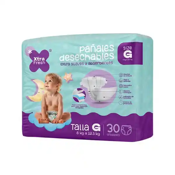 Xtra Fresh Pañal Desechable Etapa 3 G