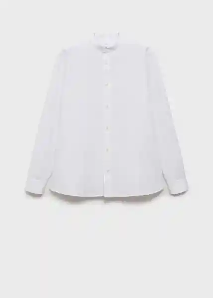 Camisa Chennai Blanco Talla M Hombre Mango
