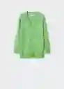 Jersey Taldorav Verde Talla S Mujer Mango