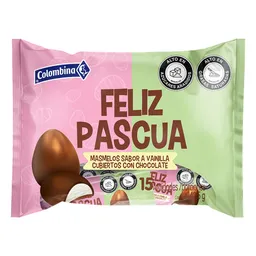 Colombina Masmelos Sabor Vainilla con Chocolate Feliz Pascua