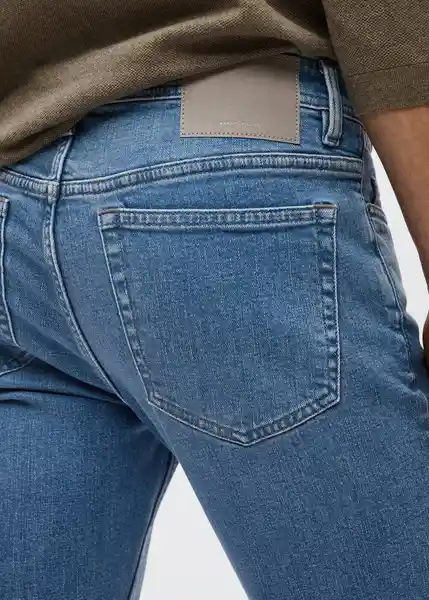 Pantalón Jean Jan Tejano Medio Talla 44 Hombre Mango