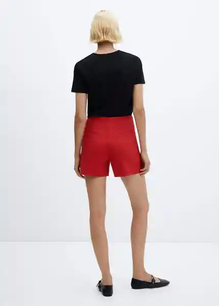 Short Malu5-H Mujer Rojo Talla 38 Mango