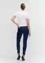 Jean Jegging Tejano Oscuro Talla 34 Mujer Mango