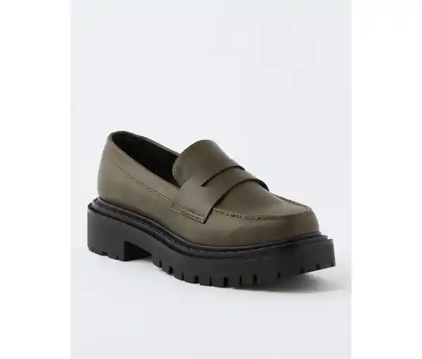 Zapatos Mocasines Mujer Verde Talla 8 American Eagle