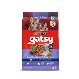 Purina Gatsy Alimento para Gatitos Mix de Carne Verduritas y Leche