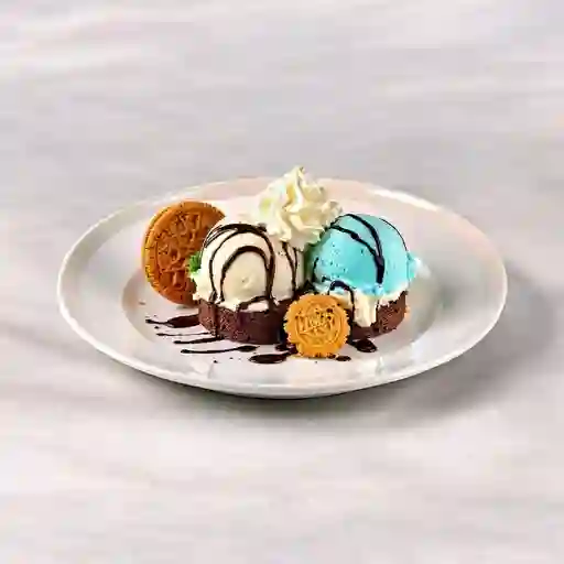 Brownie Con Helado