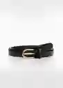 Cinturón Nico Negro Talla M Mujer Mango
