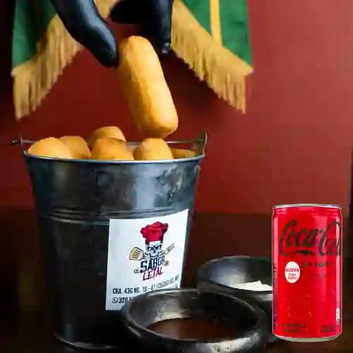 Servicio de Palitos de Queso +Cocacola S/az 235ML