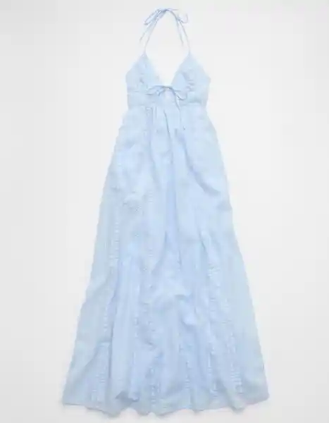 Vestido Aerie Azul Talla: SMALL 1900461 American Eagle