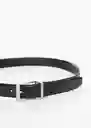 Cinturón Emili4 Negro Talla 80 Hombre Mango