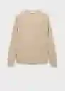 Jersey Ten Beige Talla S Hombre Mango