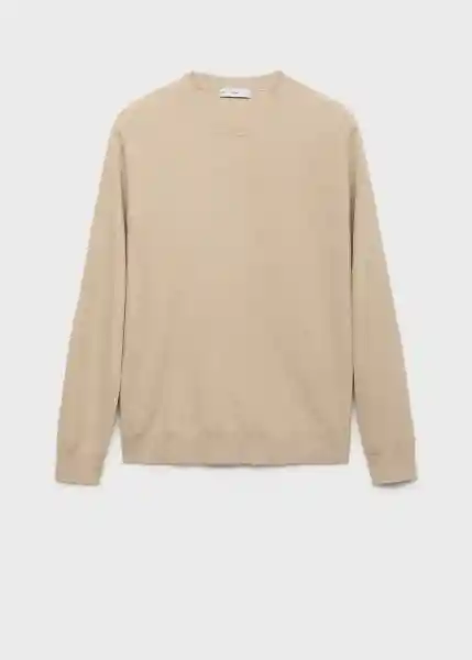 Jersey Ten Beige Talla S Hombre Mango