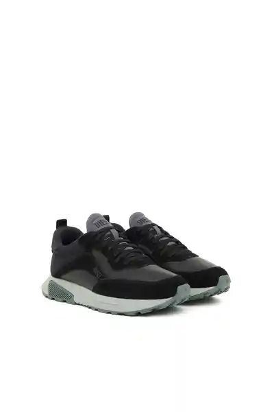 Diesel Tenis S-Tyche Low Cut Negro Suela Blanco Talla 10.5