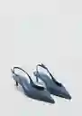 Zapatos Care Azul Talla 37 Mujer Mango