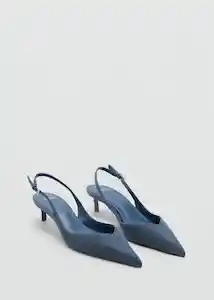 Zapatos Care Azul Talla 37 Mujer Mango