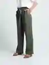 Pantalón Siena Verde Militar Oscuro 14 730E503 Naf Naf