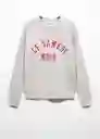 Sudadera Samedis Gris Talla 19 Teen Niñas Mango