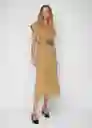 Vestido Ponsa-W Camel Talla L Mujer Mango