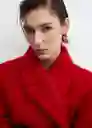 Abrigo Carmin Rojo Talla L Mujer Mango