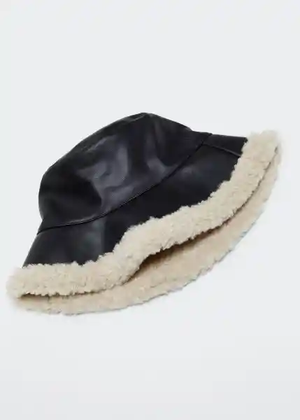 Gorro Puf Negro Talla 99 Mujer Mango