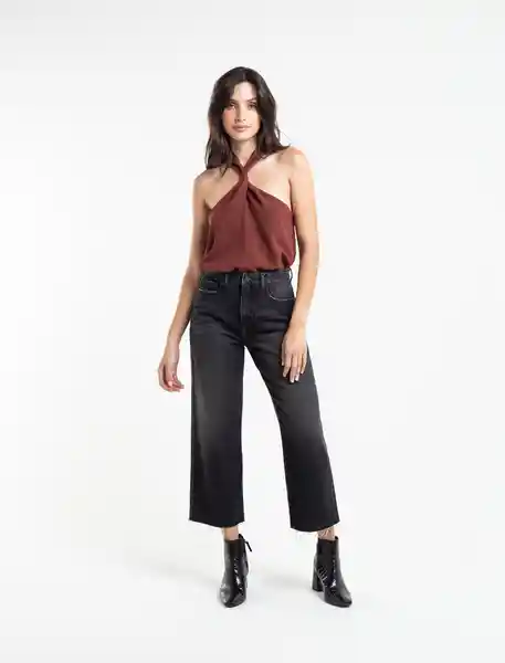  Camisa Fiu Cafe Marron Oscuro Talla M Mujer Naf-Naf 
