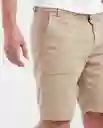 Short Utility Masculino Beige Albarizo Medio Talla 38 Chevignon