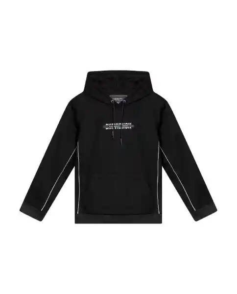 Hoodie Racing Piping Masculino Negro Sombrio Talla M Chevignon